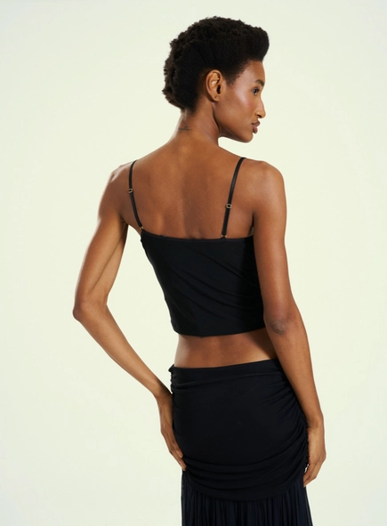 Top Cropped Com Alças Finas
