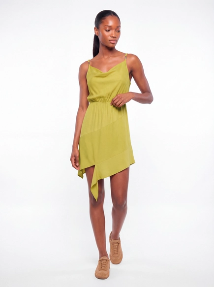 Vestido Curto Barra Assimétrica - Comfort
