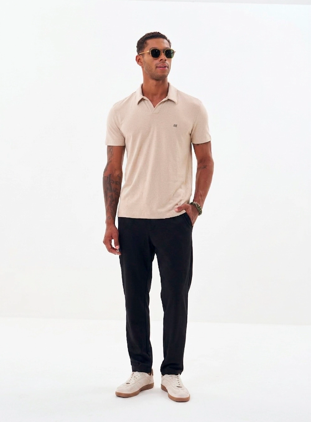Calça Masculina Rafael Com Bolsos Preto 1