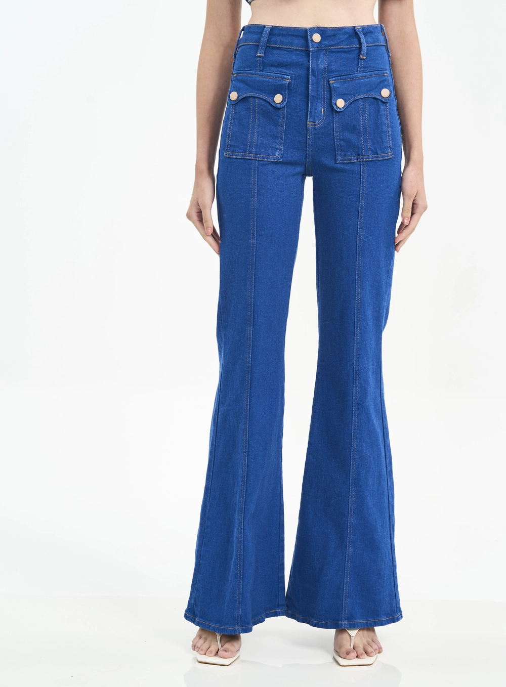 Calça Jeans Feminina Bruna Boot Cut Índigo