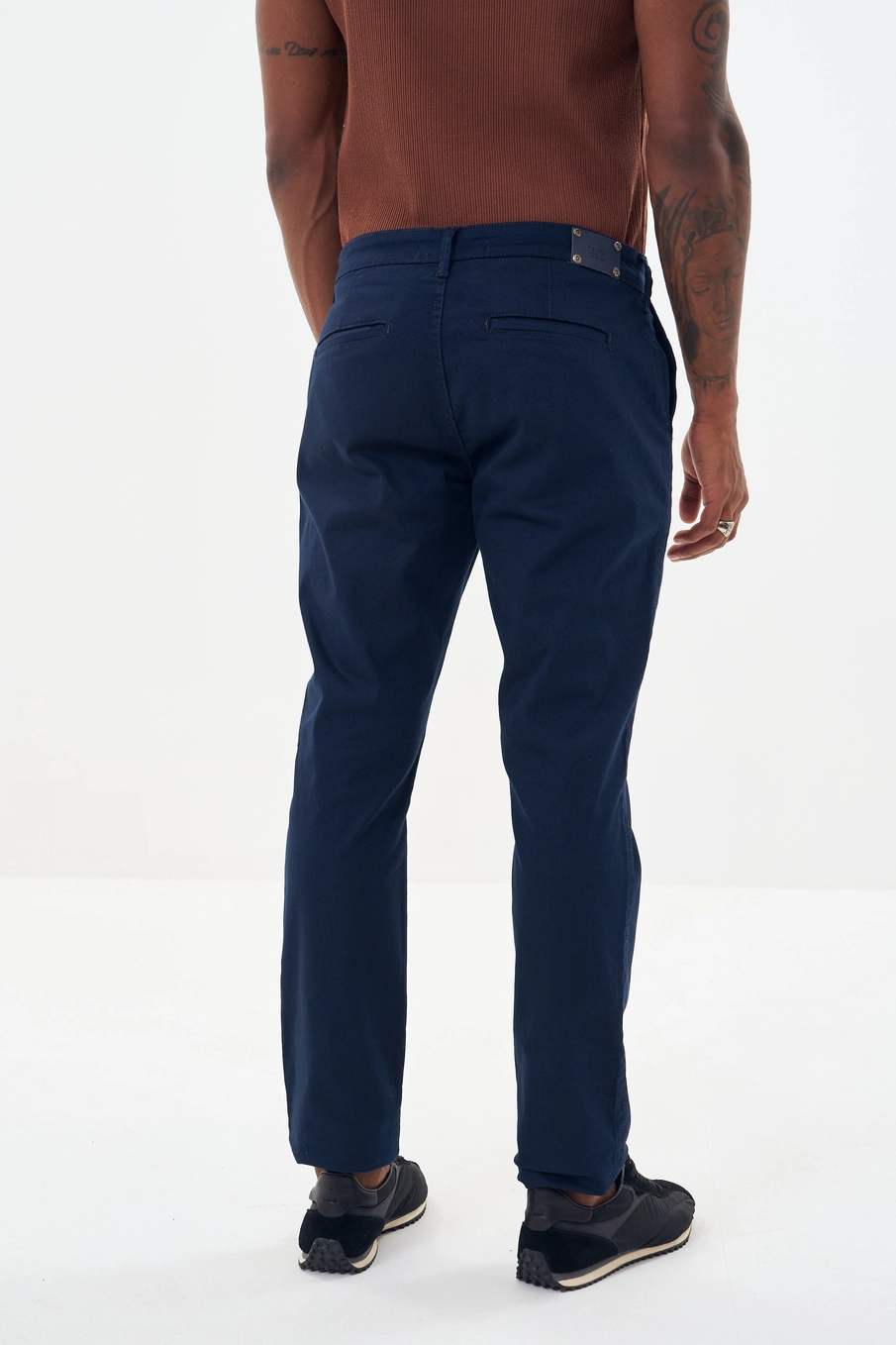 Calça Masculina Sarja Slim - Hugo Azul 4