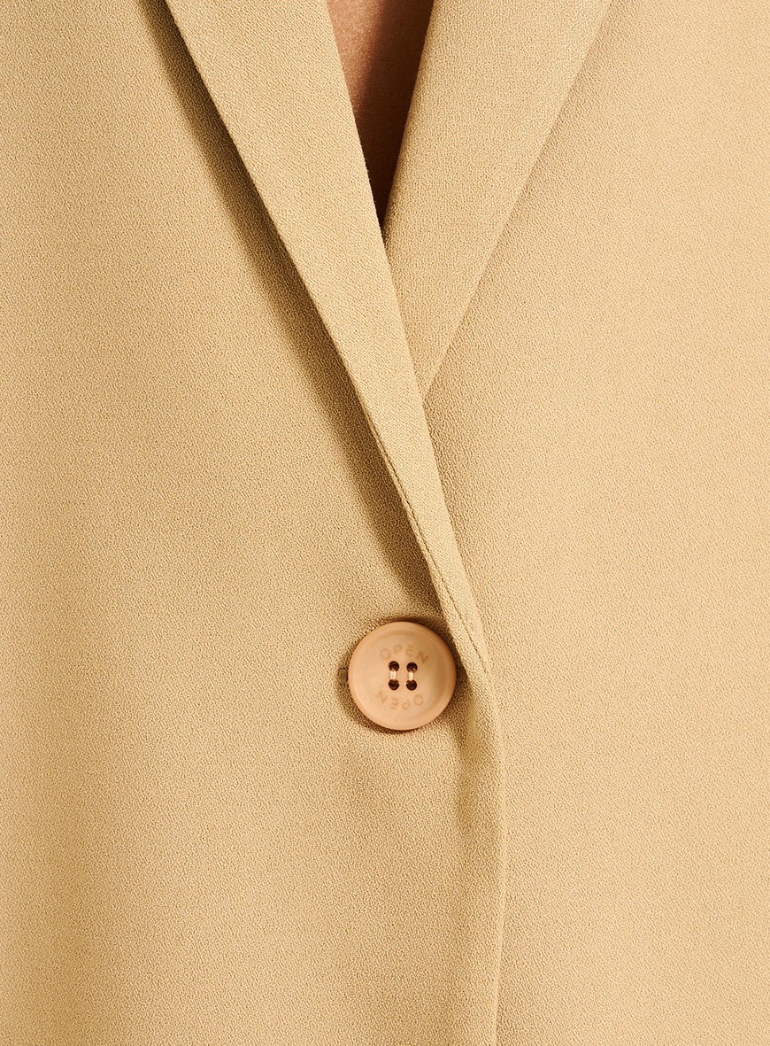 Blazer Alfaiataria Basic Comfort Bege 3