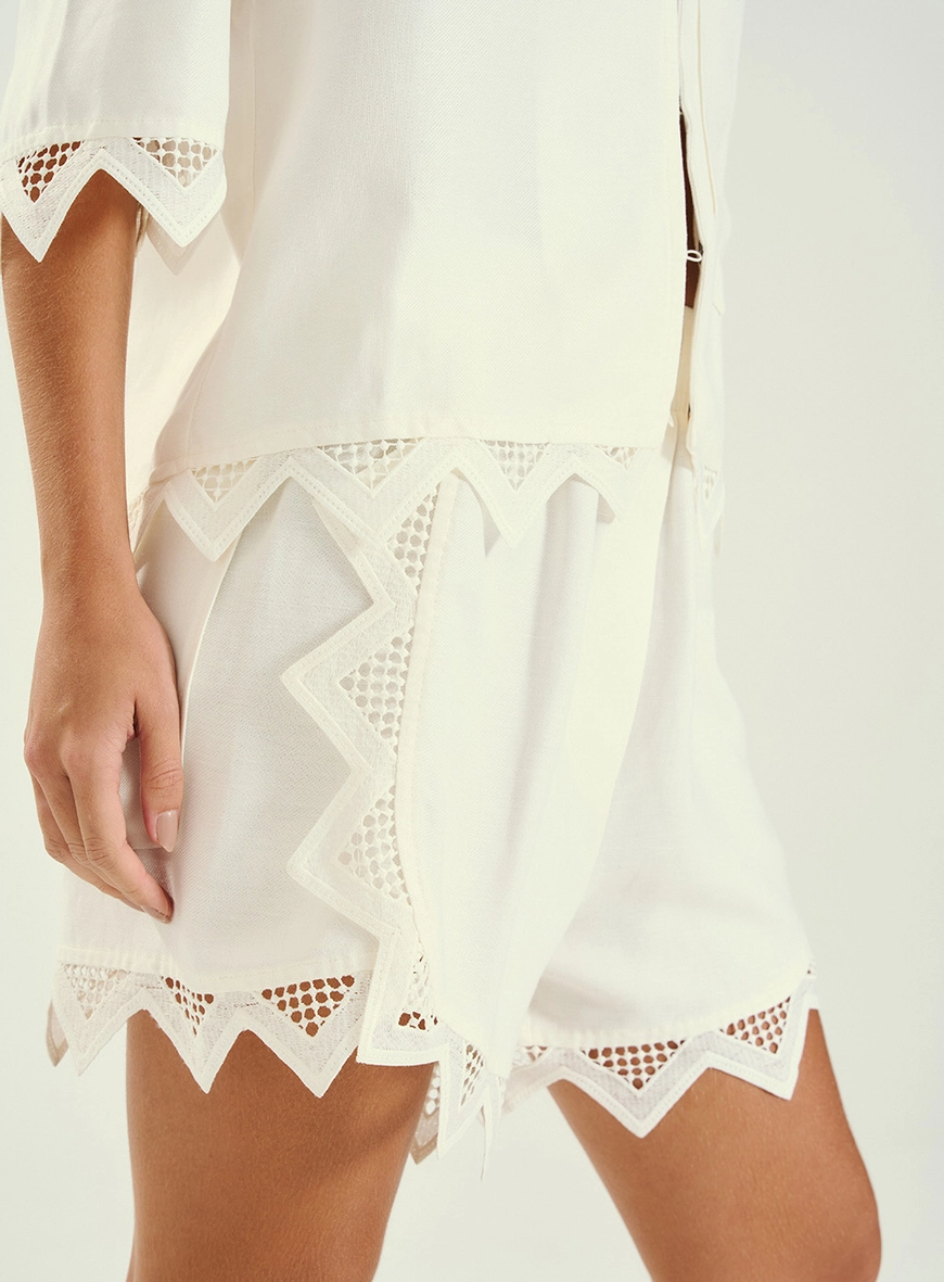 Conjunto Feminino Alfaiataria Com Detalhes Off Shell 3