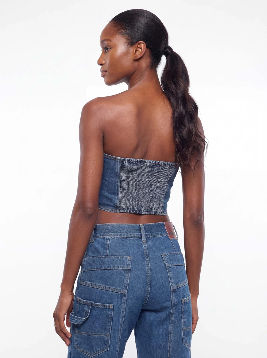 Top Jeans Tomara Que Caia Índigo 4