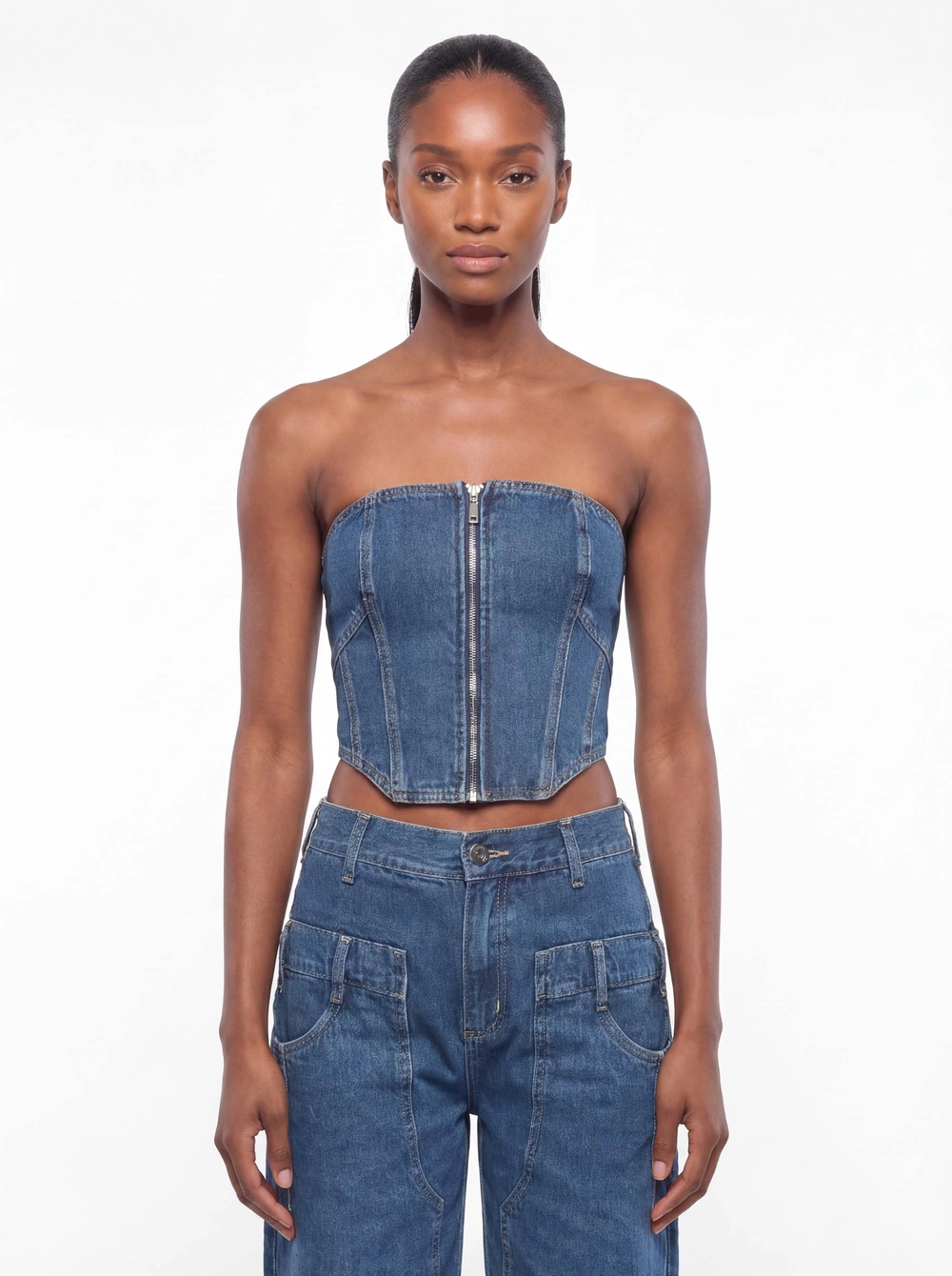Top Jeans Tomara Que Caia Índigo 3