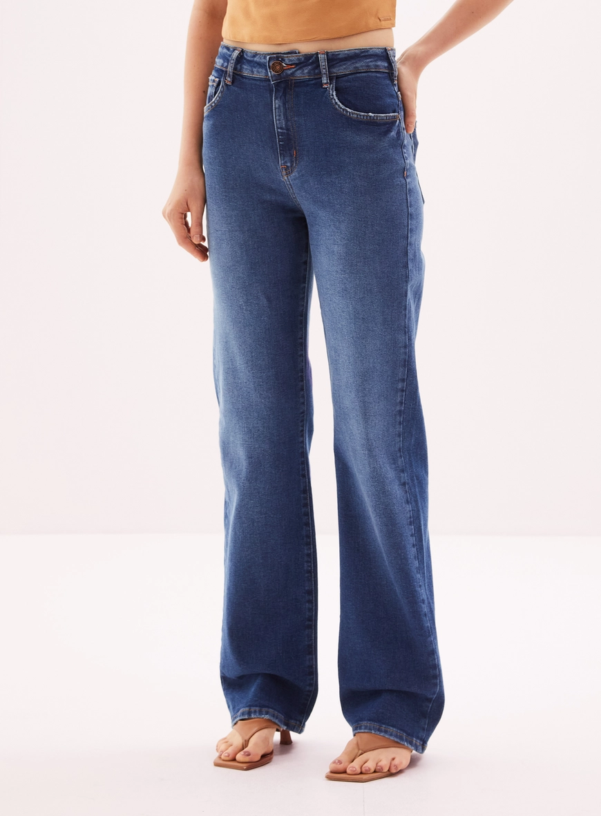 Calça Jeans Feminina Wide - Laura Índigo 2