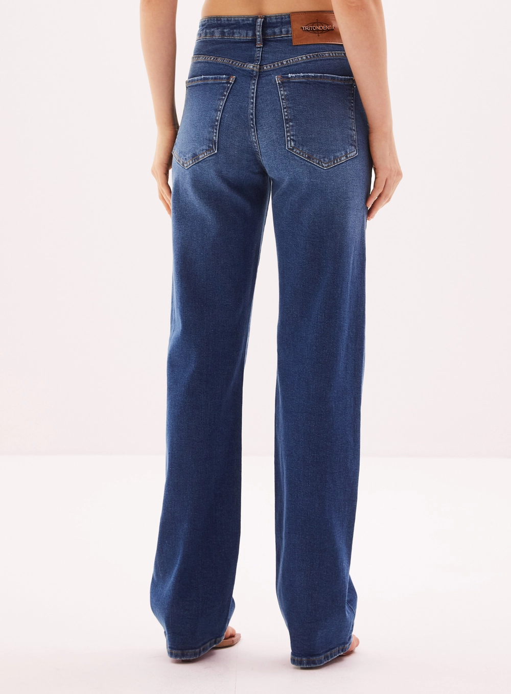 Calça Jeans Feminina Wide - Laura Índigo 4