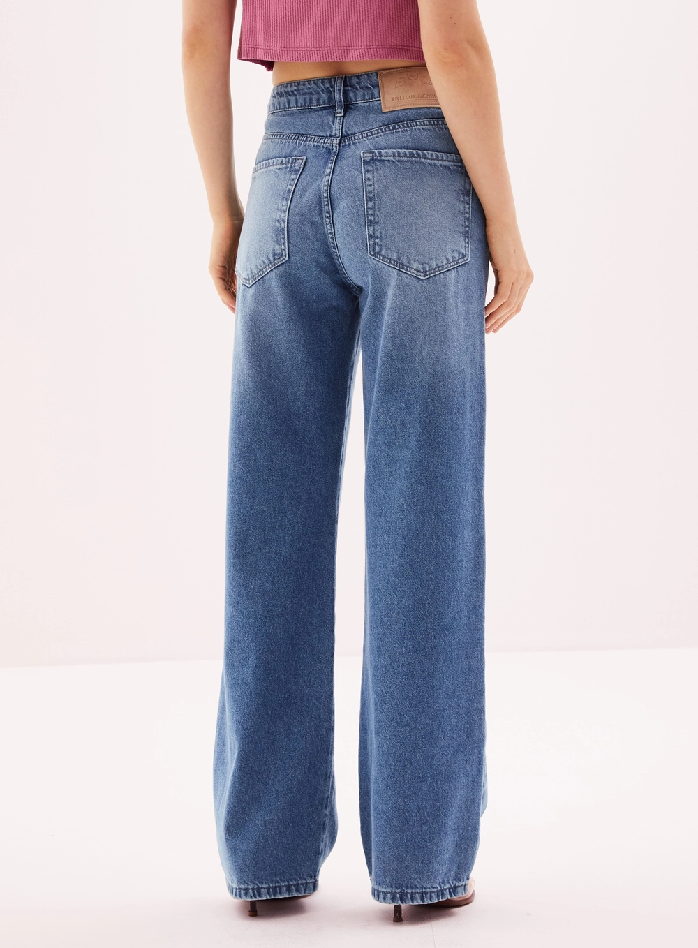 Calça Jeans Feminina Wide - New Loren Índigo 4