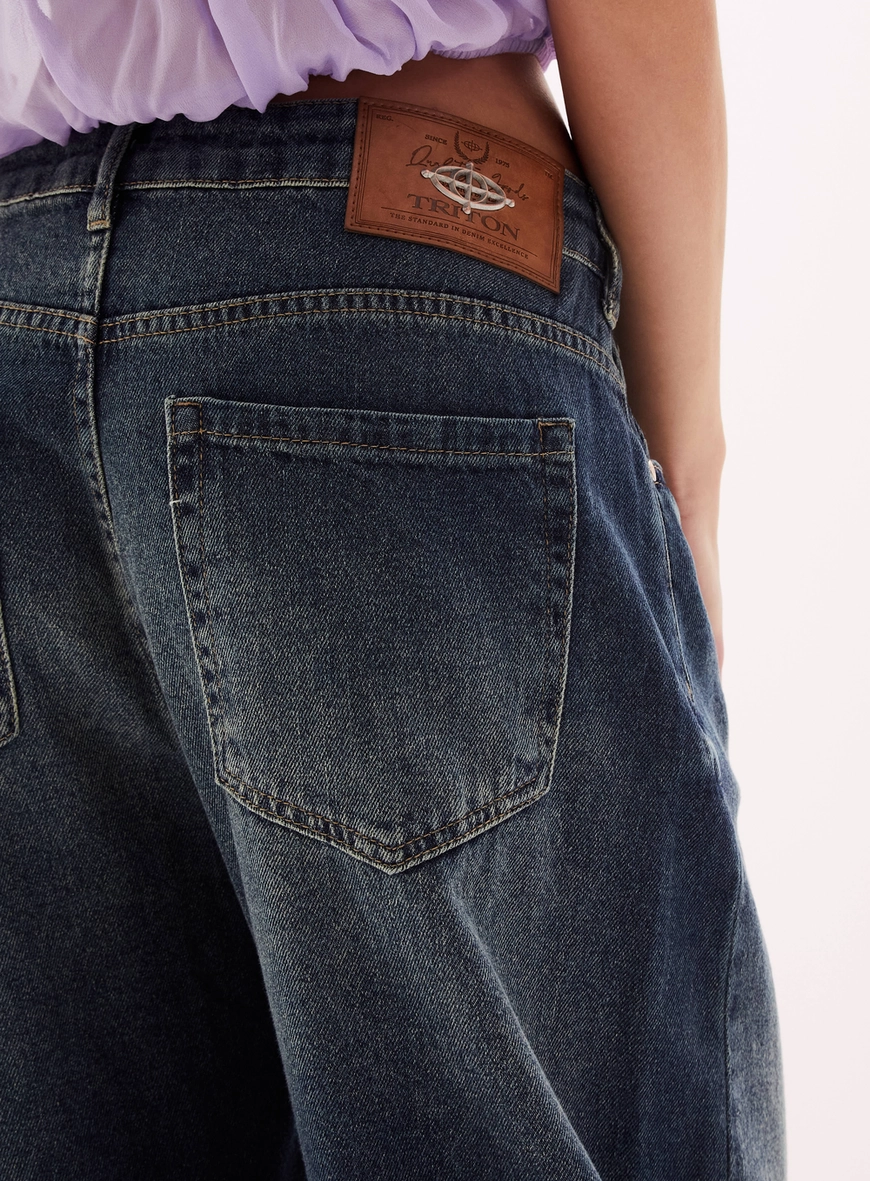 Calça Jeans Feminina Barrel Índigo 3