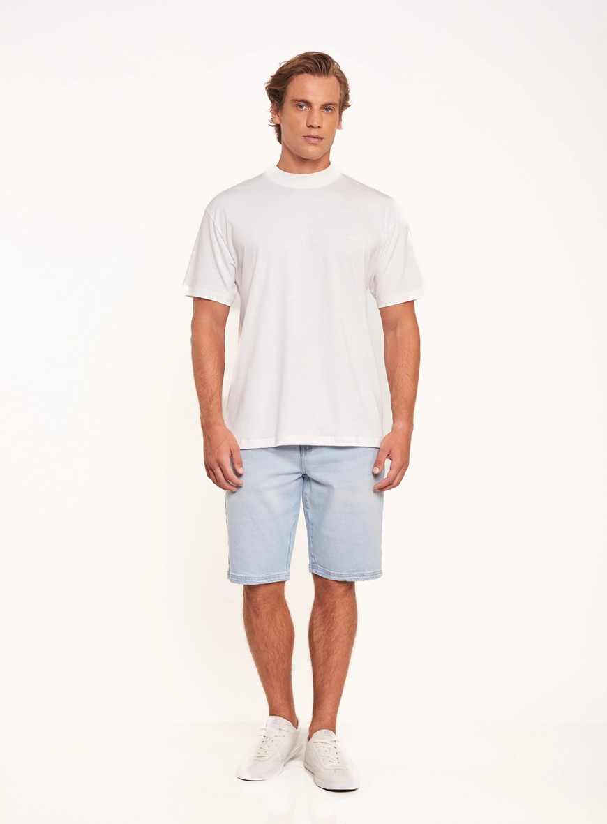 Bermuda Masculina Jeans Slim Clear