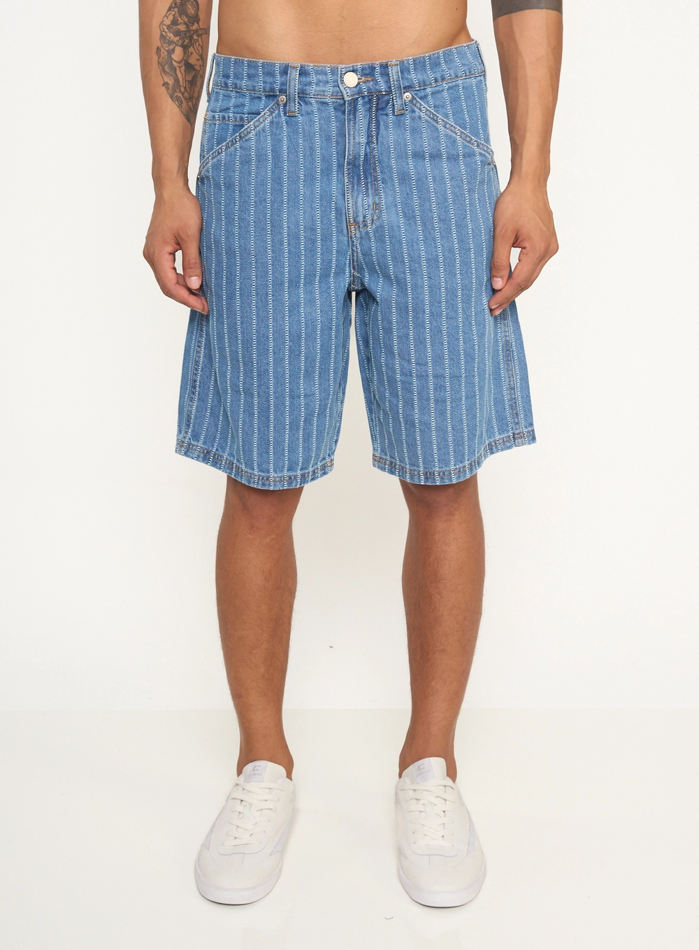 Bermuda Masculina Jeans Heritage Reta Estampados