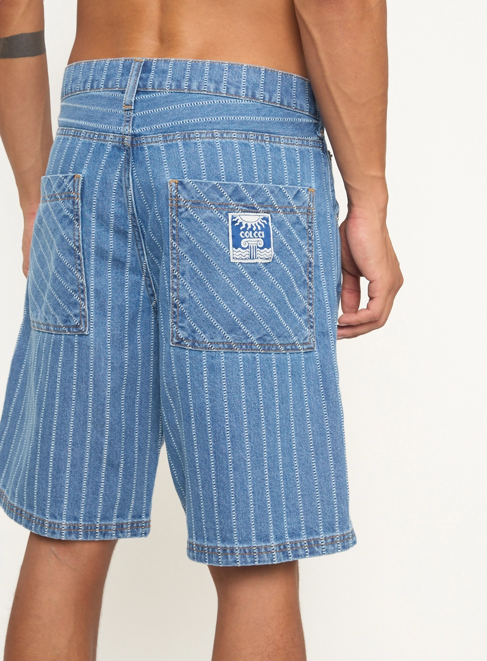 Bermuda Masculina Jeans Heritage Reta Estampados