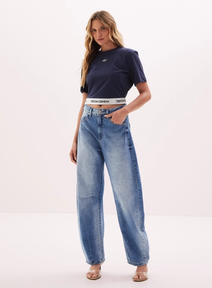 Calça Jeans Feminina - Barrel
