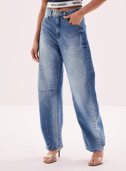 Calça Jeans Feminina - Barrel