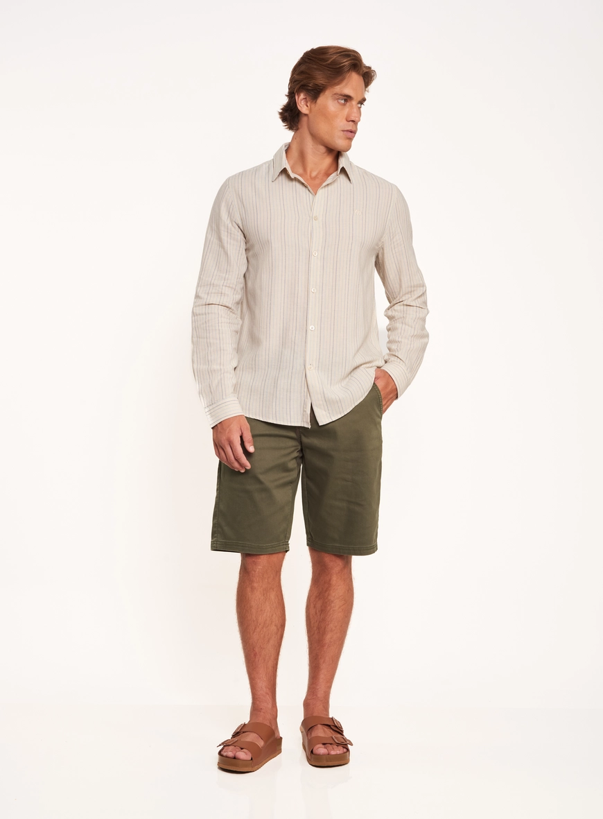 Bermuda Masculina Noah Com Cordão E Bolsos