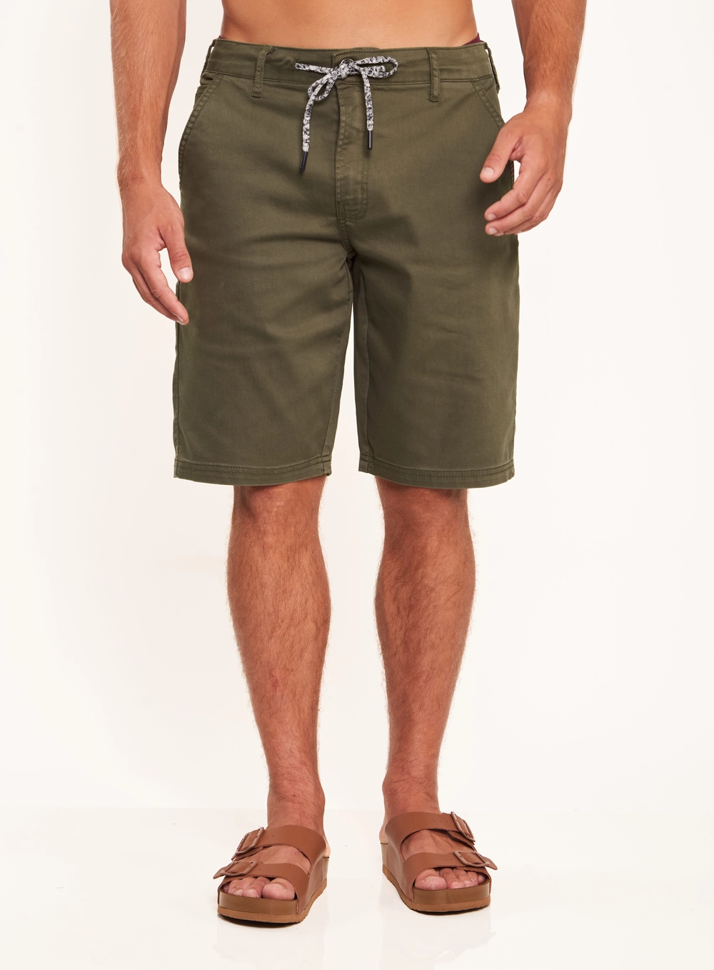 Bermuda Masculina Noah Com Cordão E Bolsos Verde Biosphere