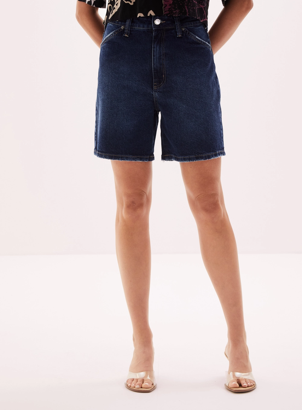 Bermuda Jeans Feminina - Anne Índigo 2