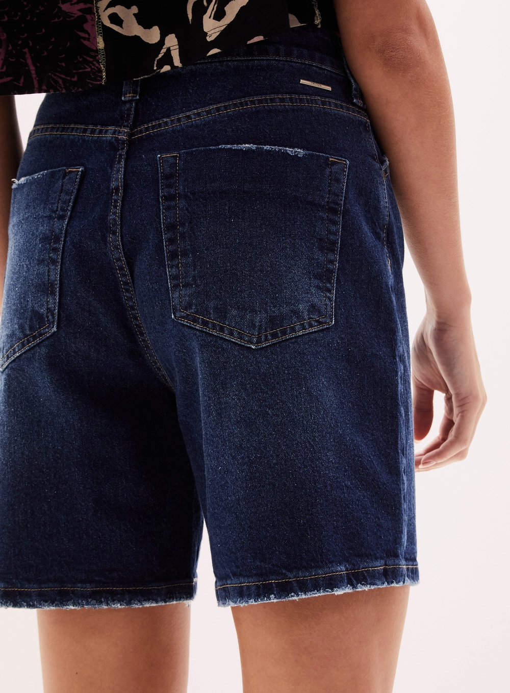 Bermuda Jeans Feminina - Anne Índigo 3