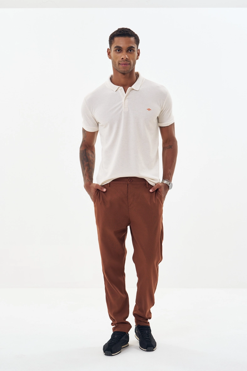 Polo Masculina Com Detalhes Off Shell 4