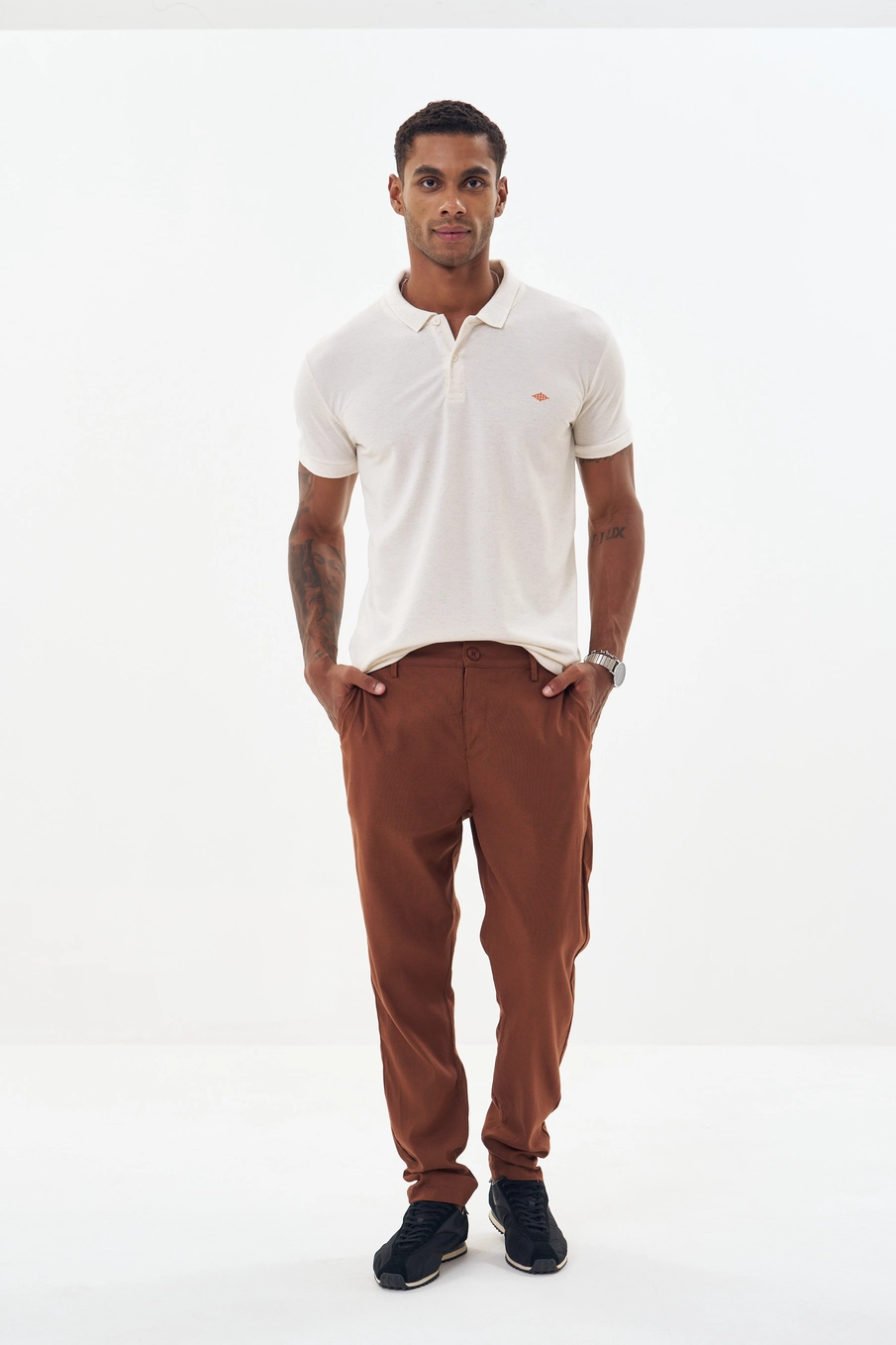 Polo Masculina Com Detalhes Off Shell 4
