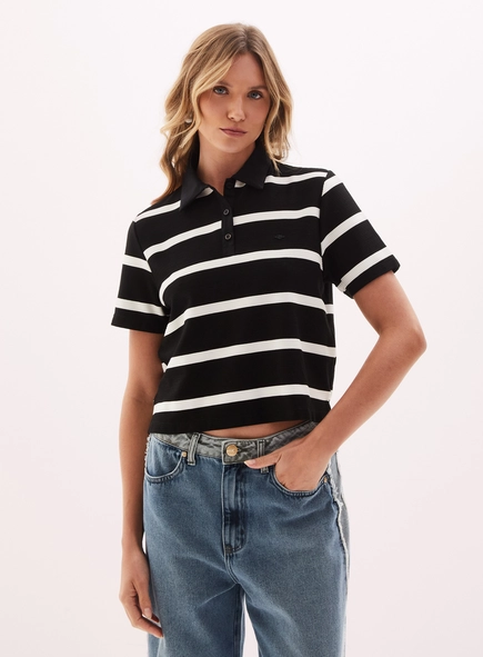 Polo Feminina Estampada