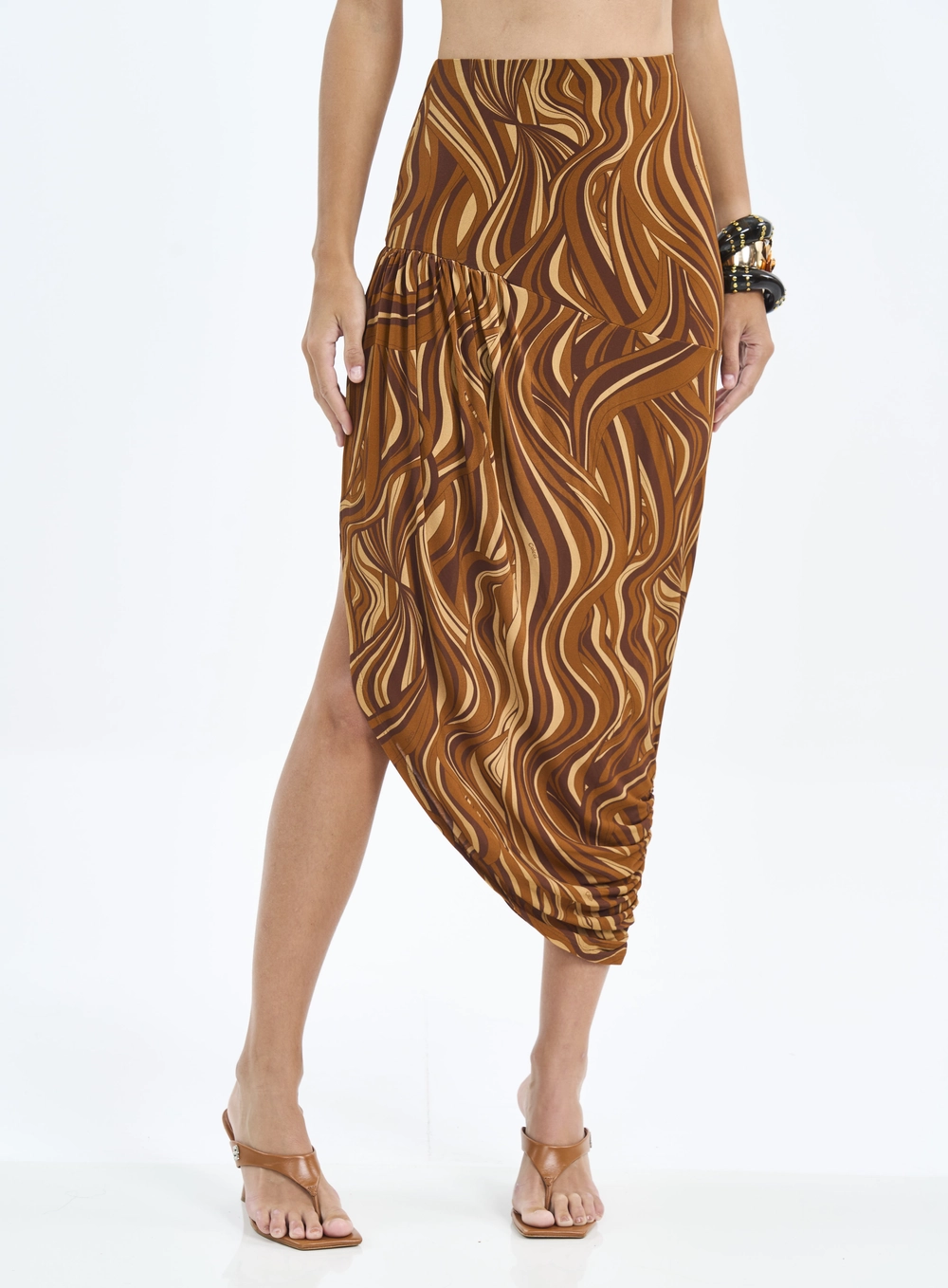 Saia Midi Estampada - Joana Estampados