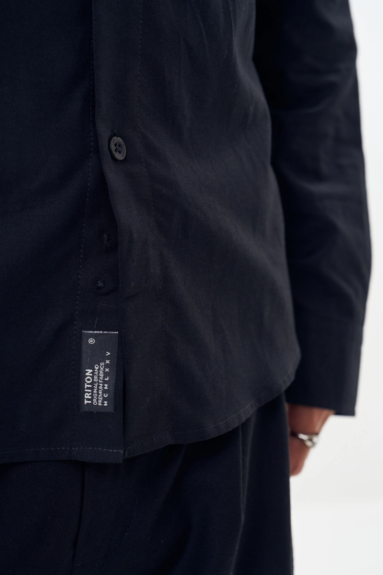 Camisa Masculina Com Gola Polo Preto 4