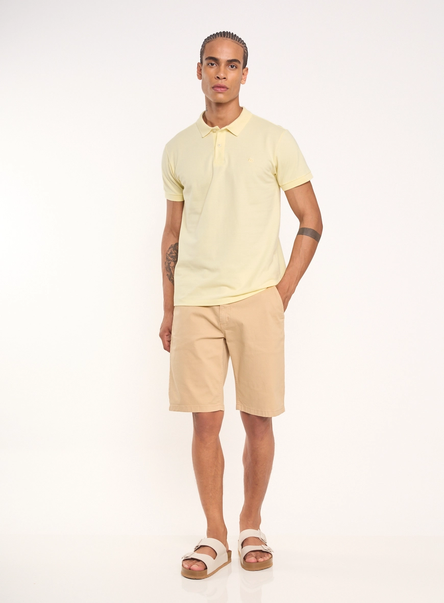 Polo Masculina Com Botões