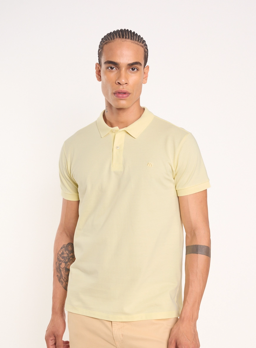 Polo Masculina Com Botões