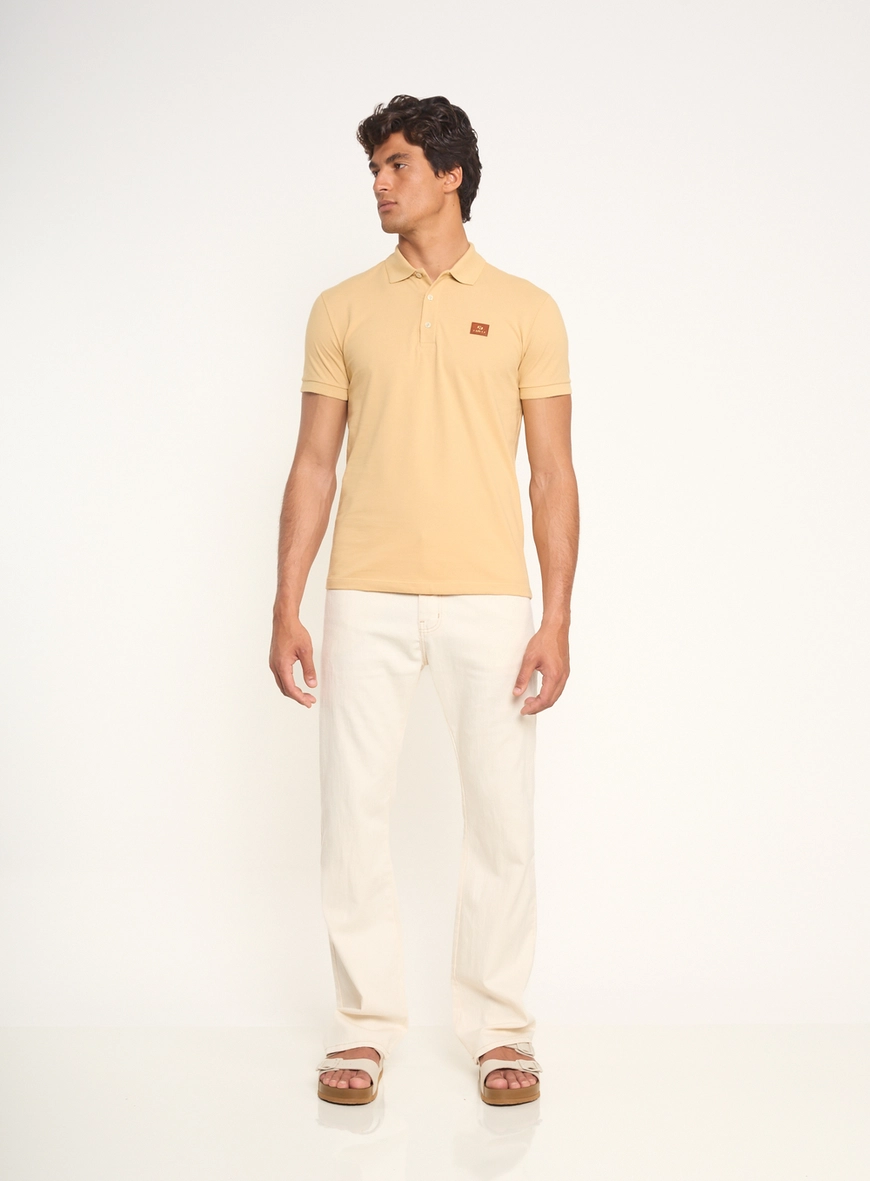 Polo Masculina Brasil Gola Favo