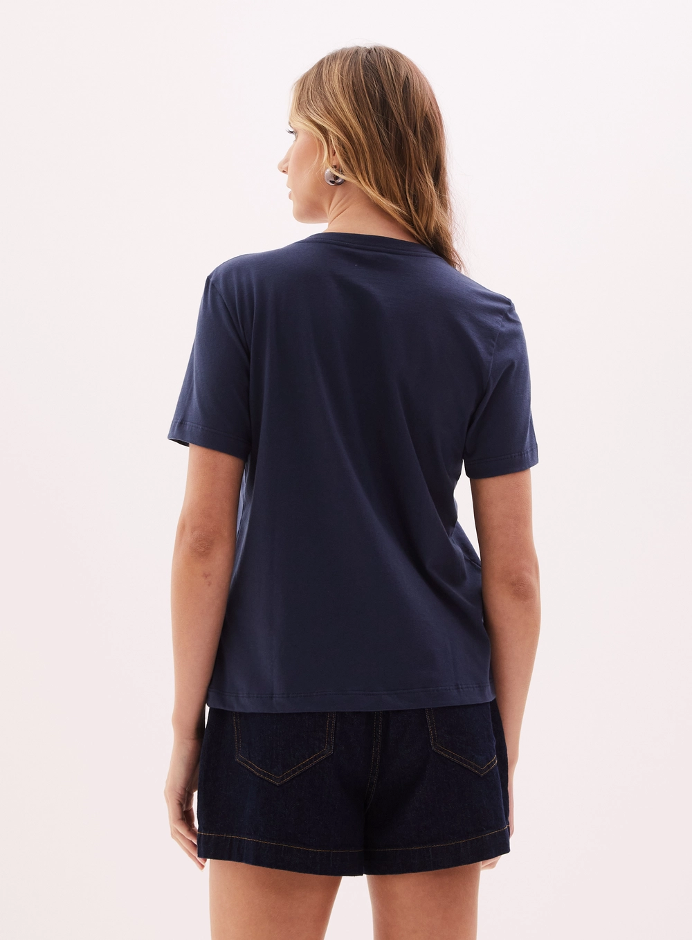 Camiseta Feminina Com Estampa Azul 2