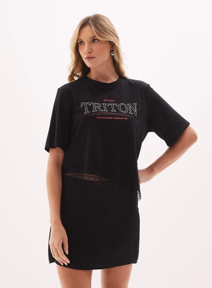 Camiseta Feminina Com Estampa Frontal