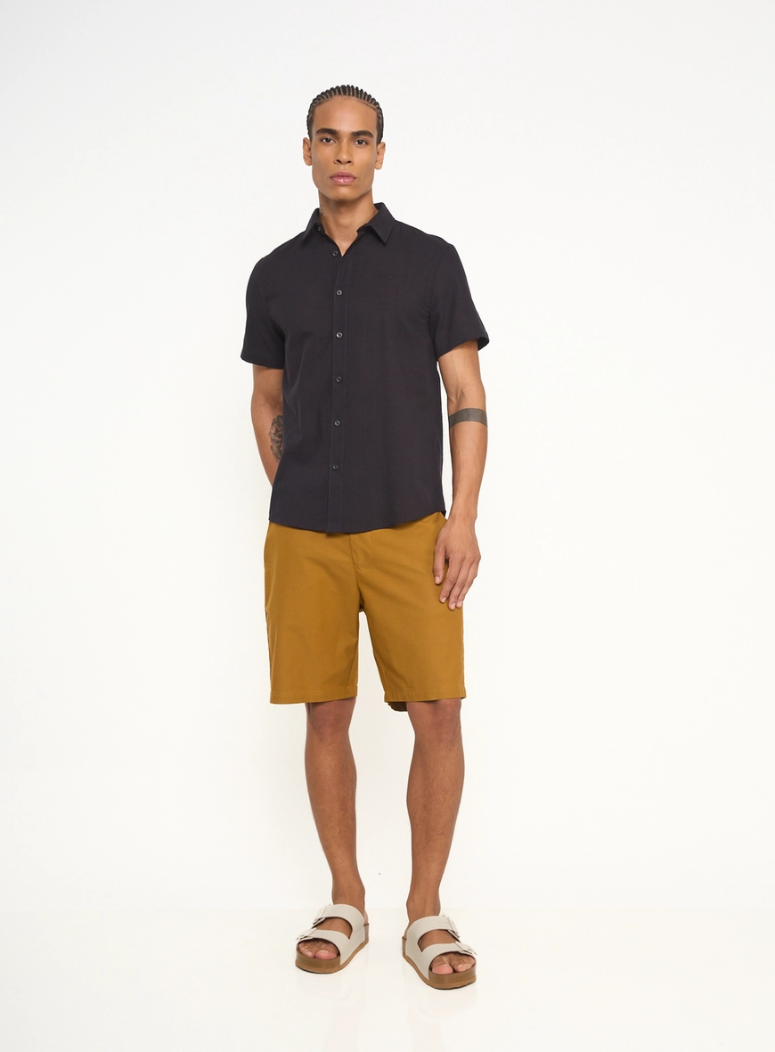 Camisa Masculina Manga Curta Com Logo