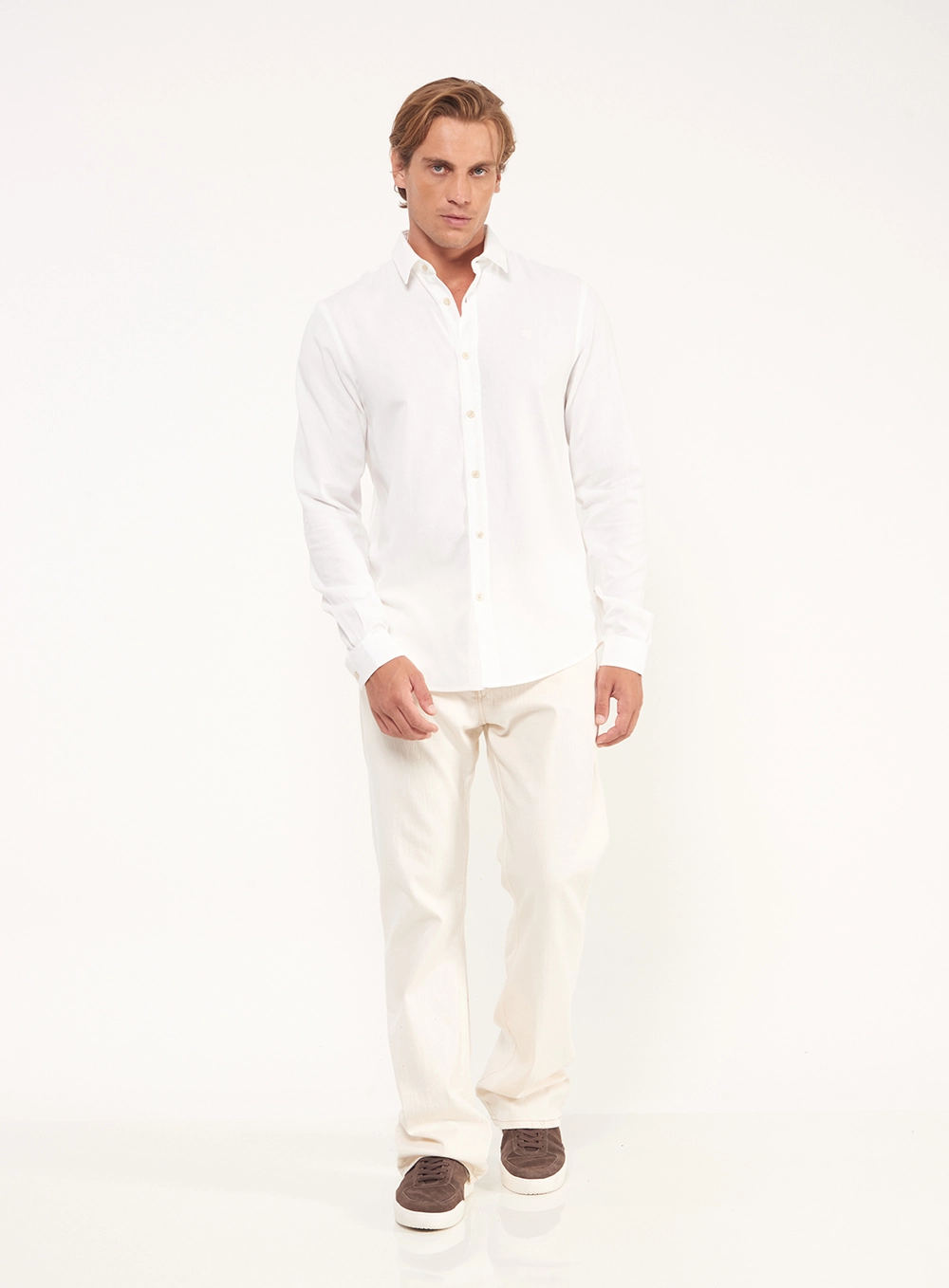 Camisa Masculina Relax Manga Longa Off Shell