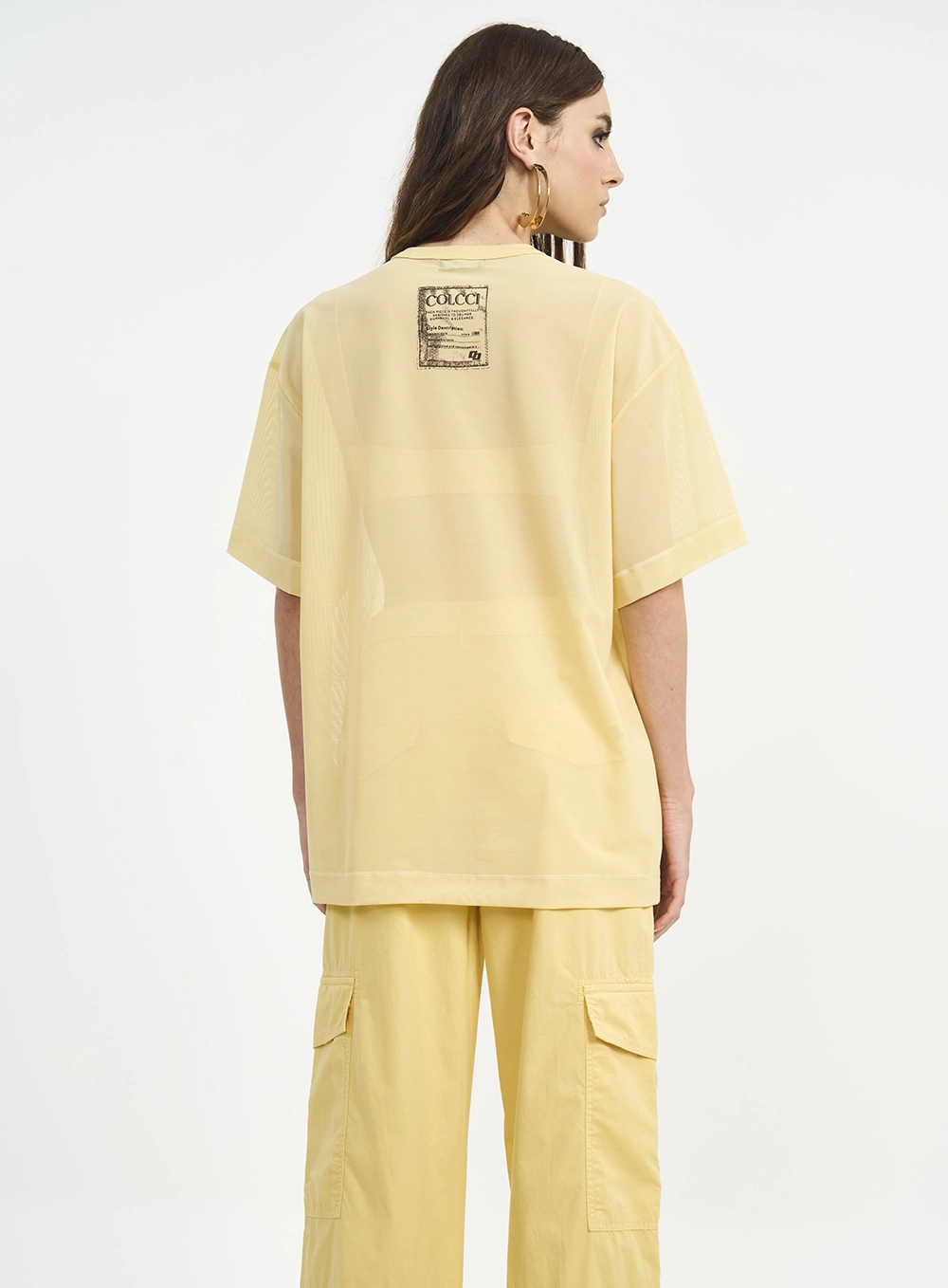 Camiseta Feminina Tule Oversized Amarelo