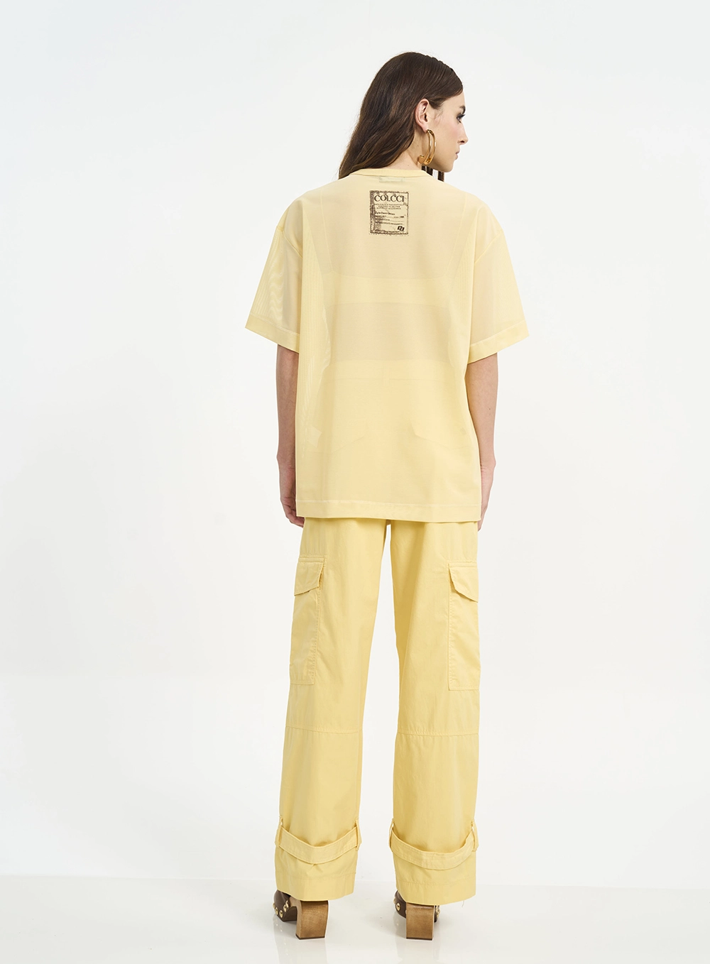 Camiseta Feminina Tule Oversized Amarelo