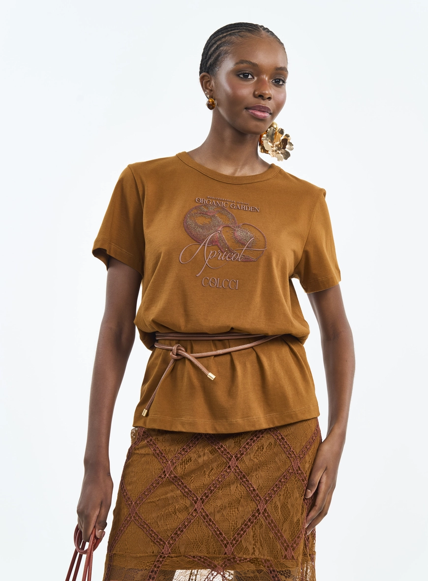 Camiseta Com Estampa Organic Garden