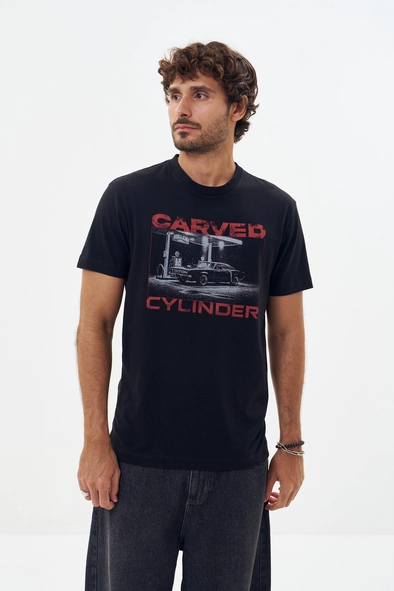 Camiseta Masculina Com Estampa Frontal