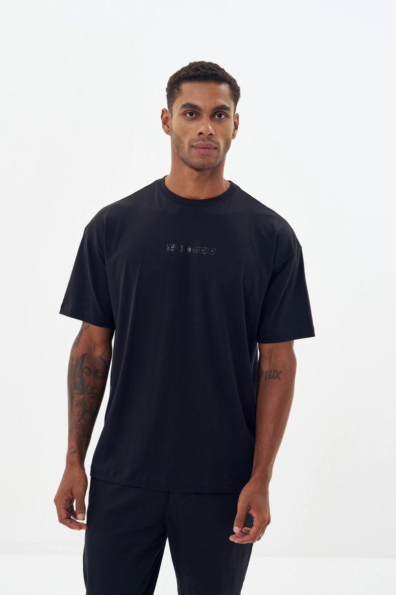 Camiseta Masculina Oversized Básica Preto 2