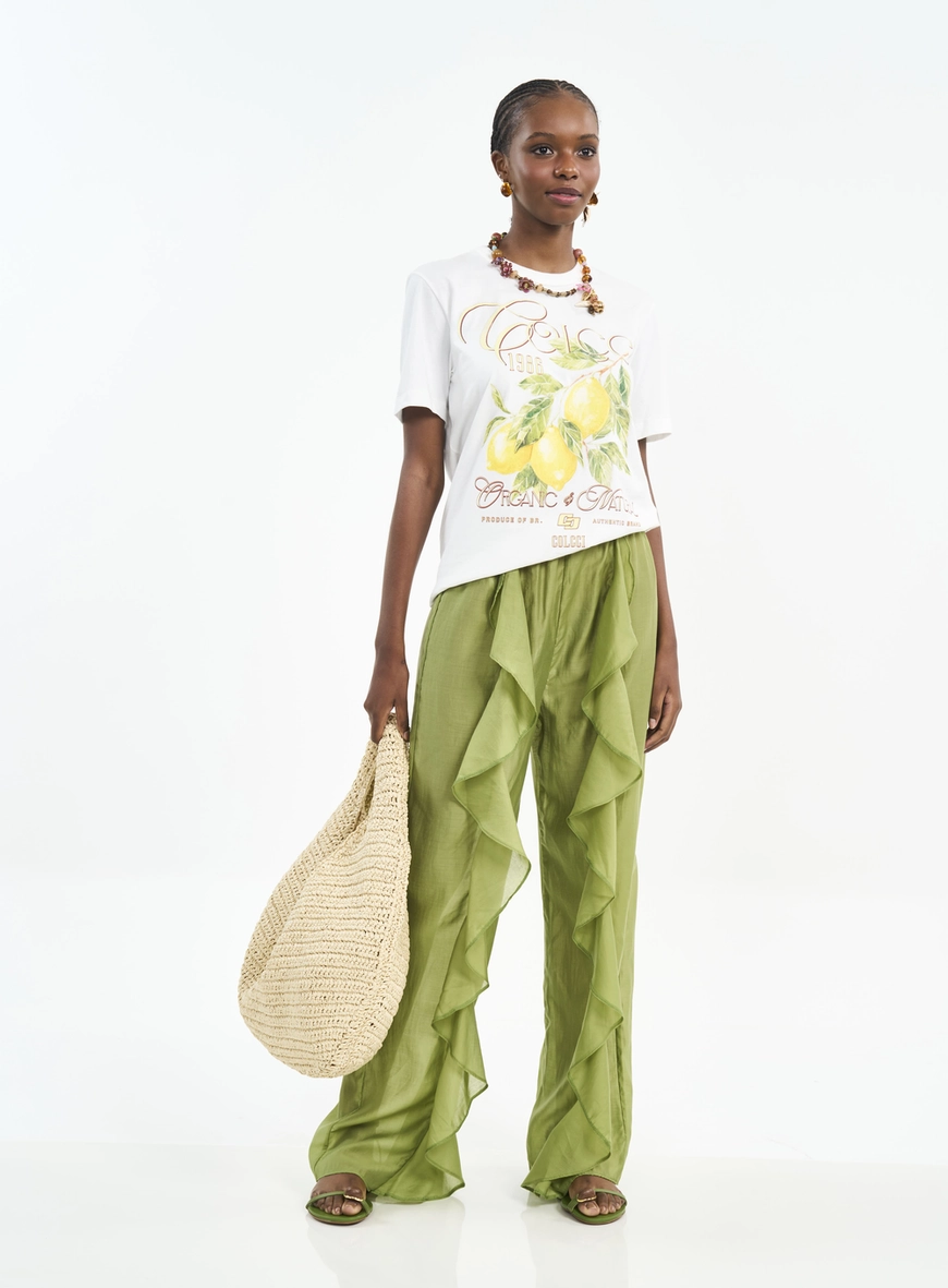 Camiseta Com Estampa Lemons Organic