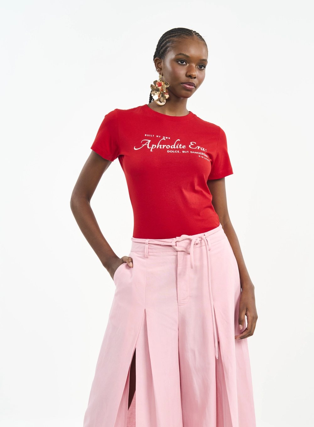 Camiseta Com Estampa Aphrodite Vermelho
