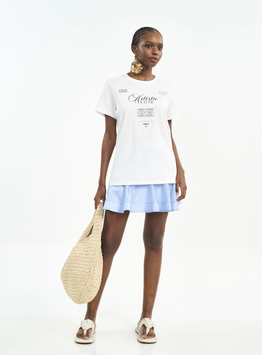 Camiseta Com Estampa Artistic Culture Off Shell