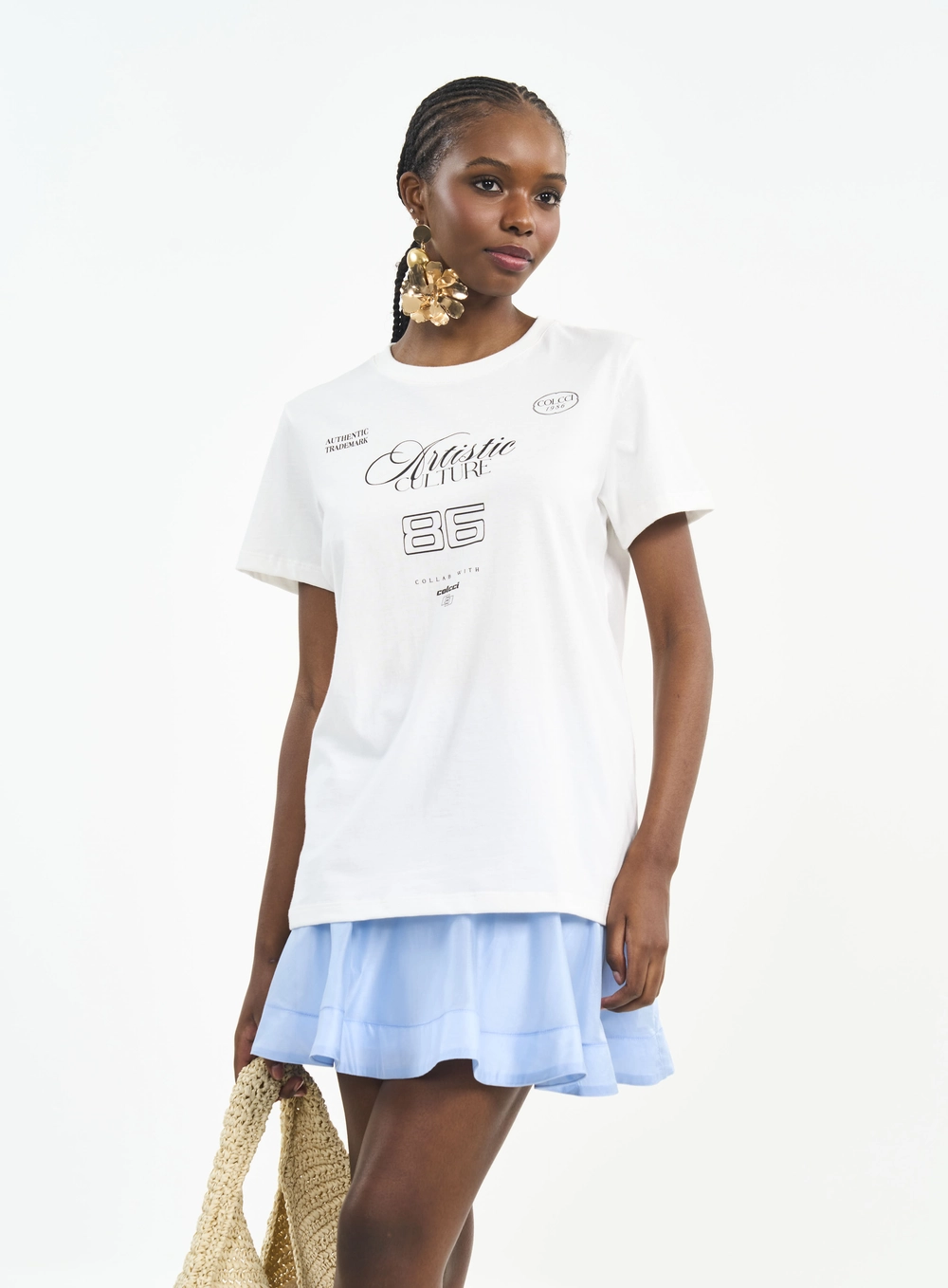 Camiseta Com Estampa Artistic Culture Off Shell