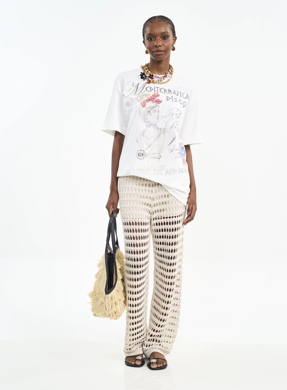 Camiseta Oversized Com Estampa Off Shell