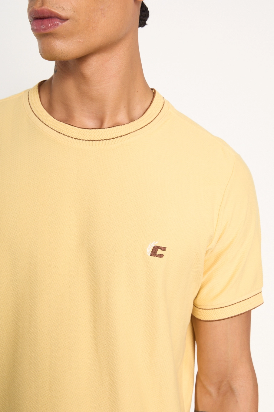 Camiseta Masculina Slim AMARELO