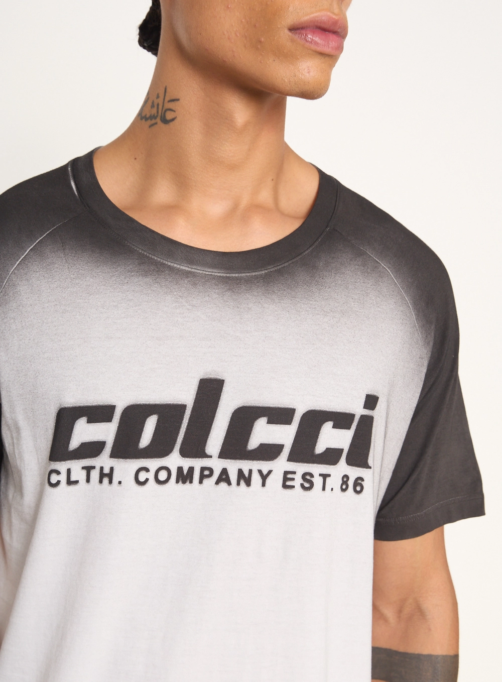 Camiseta Masculina Slim Estampada Branco