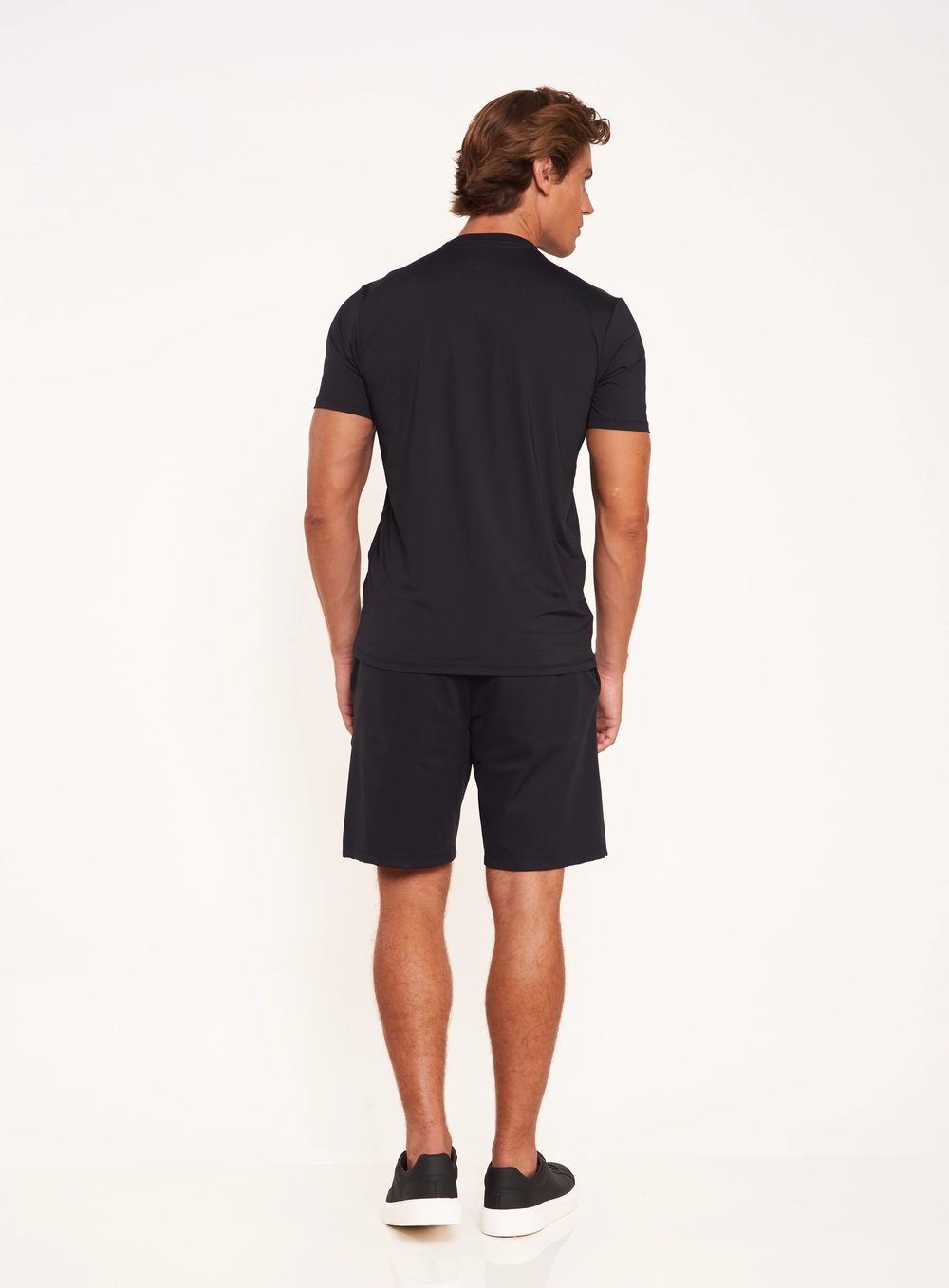 Camiseta Masculina Básica Com Logo Preto