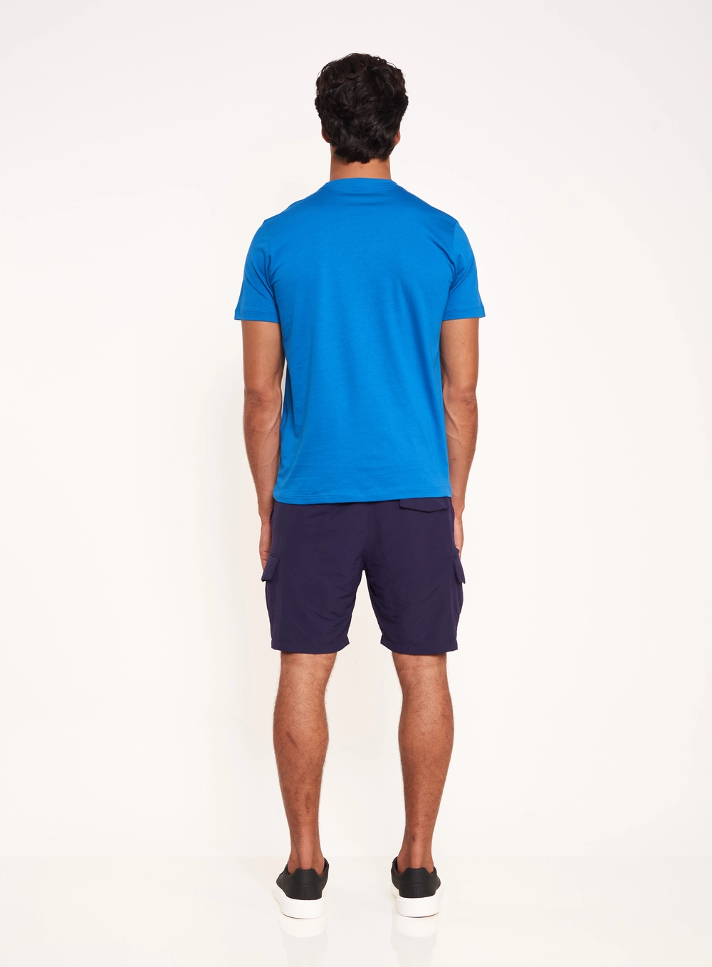 Camiseta Masculina Com Estampa No Peito Azul