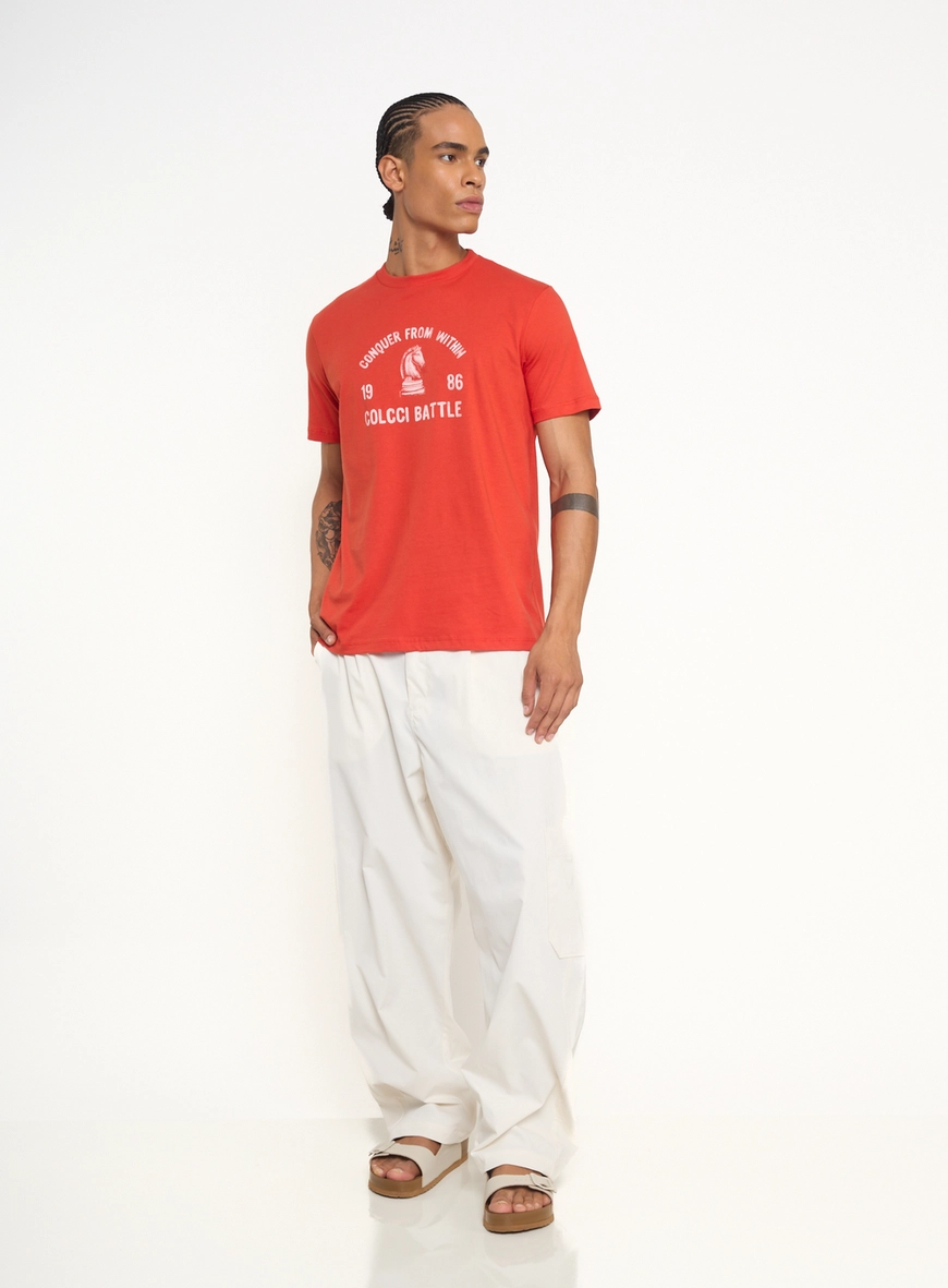 Camiseta Masculina Com Estampa Frontal