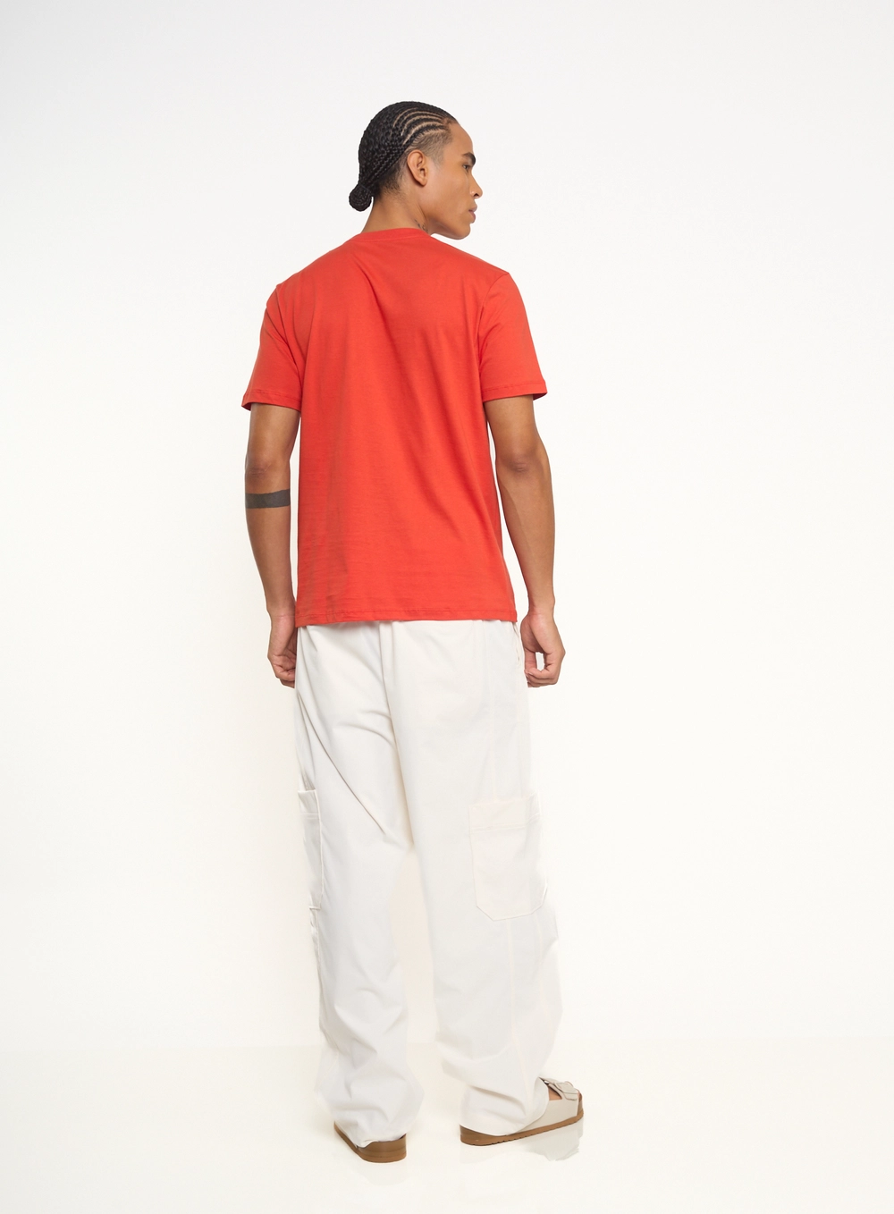 Camiseta Masculina Com Estampa Frontal Vermelho